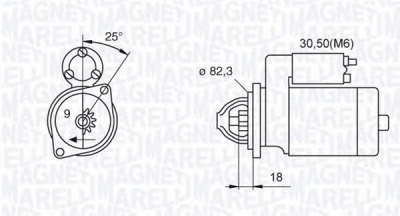 MAGNETI MARELLI 063522612010 -  Стартер